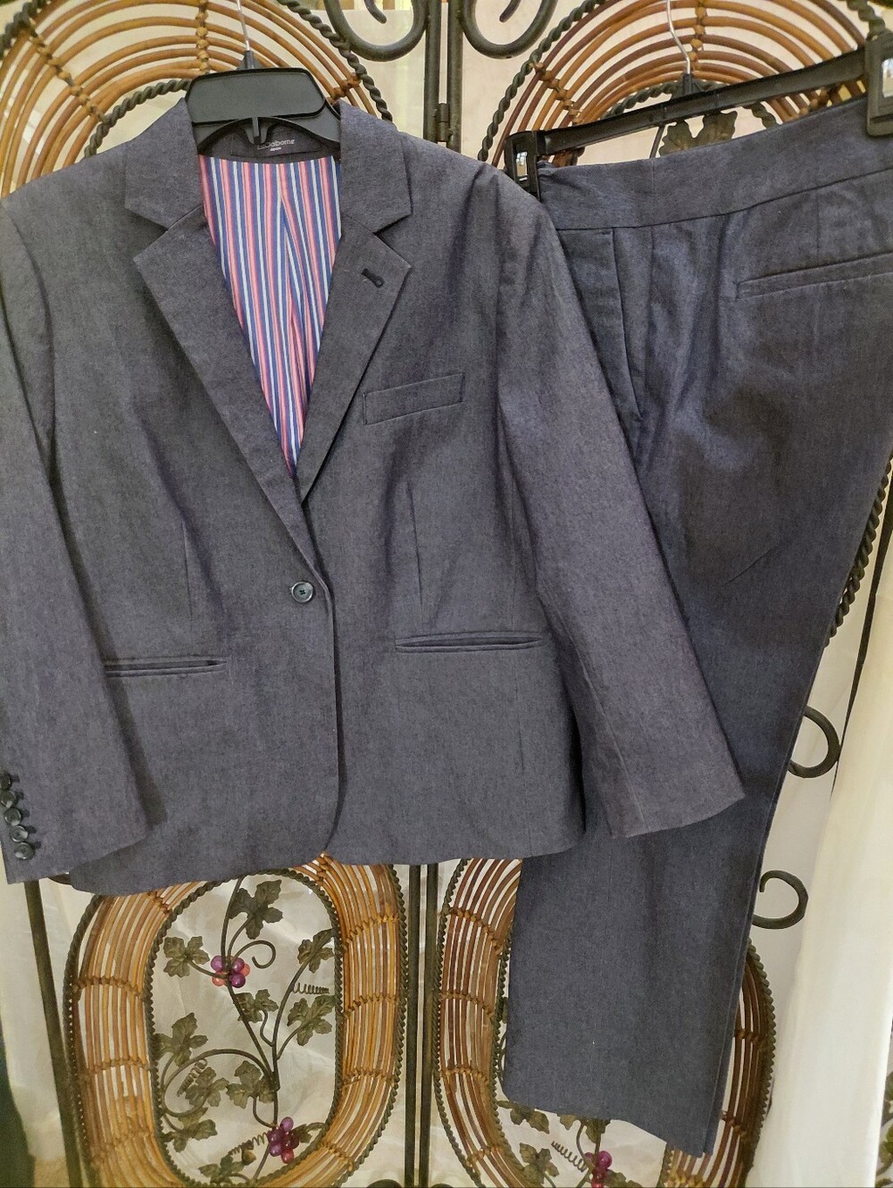 Liz Claiborne Denim Two-Piece Suit Size 14